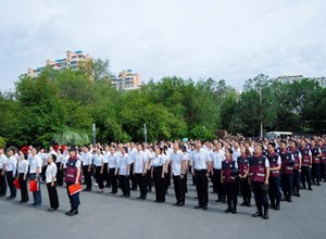 自治区疾控中心举行庆祝建党103周年“七一”升国旗活动